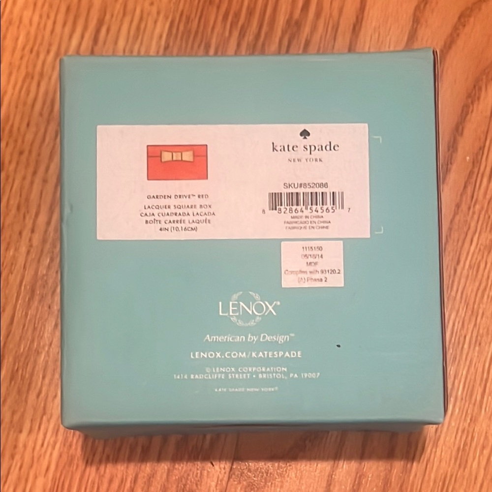 Kate Spade Red Accent Decor Box